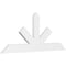 Ekena Millwork Saratoga Architectural Grade PVC Gable Bracket, 72"W x 30"H x 2"D x 6"F, 10/12 Pitch GBP072X30X0206SAR00 - alternate 1